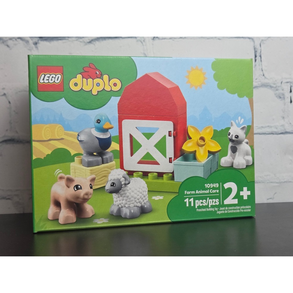 LEGO Duplo Farm Animal Care 10949 Toddler Building Toy Set 11 Pieces New